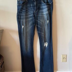 Express Mid Rise barely boot jeans